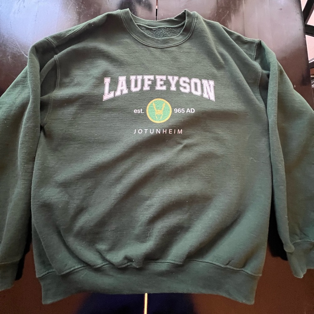 Men’s crewneck sweater custom Loki